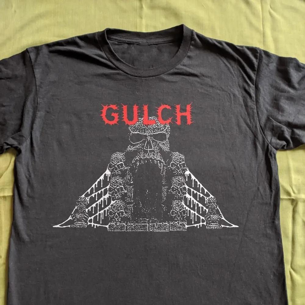 Unisex Short Sleeve Crew Neck Cotton T Shirt Gulch Band L