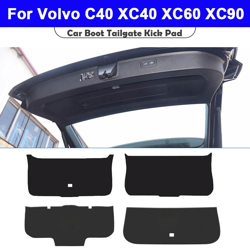For Volvo C40 XC40 XC60 XC90 Car Tailgate Mat Trunk Liner Cargo Tray Waterproof Rear Bumper Protector Pad Anti-Slip Accessories