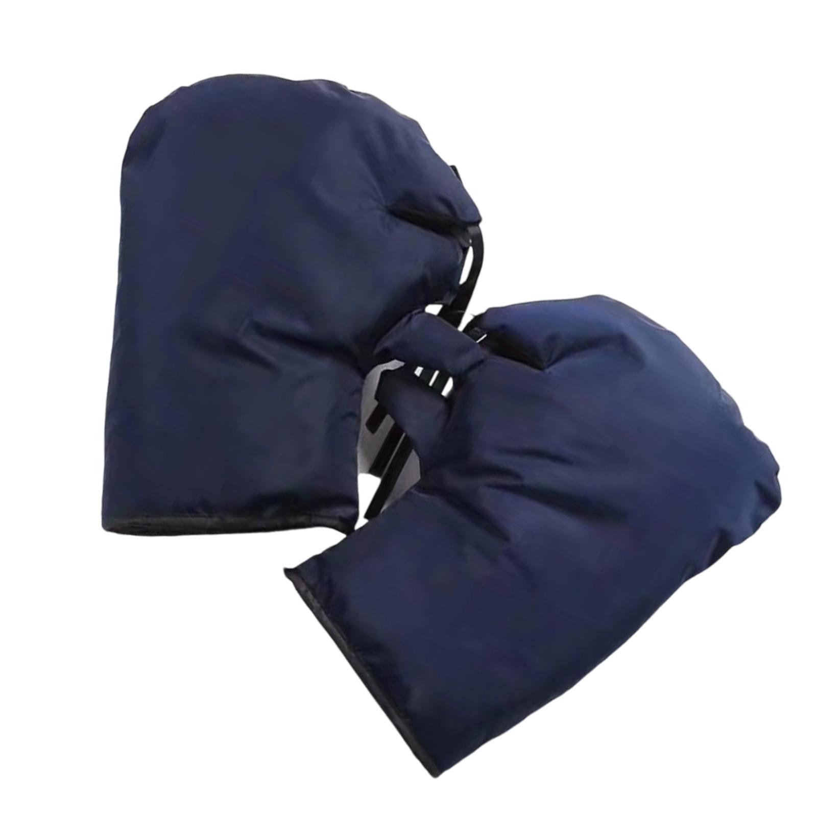 

2Pcs Winter Bicycles Handlebars Mittens Cold Weather Thermal Bicycles Mittens Handlebars Cover Gloves for Mountain Bike темно серый