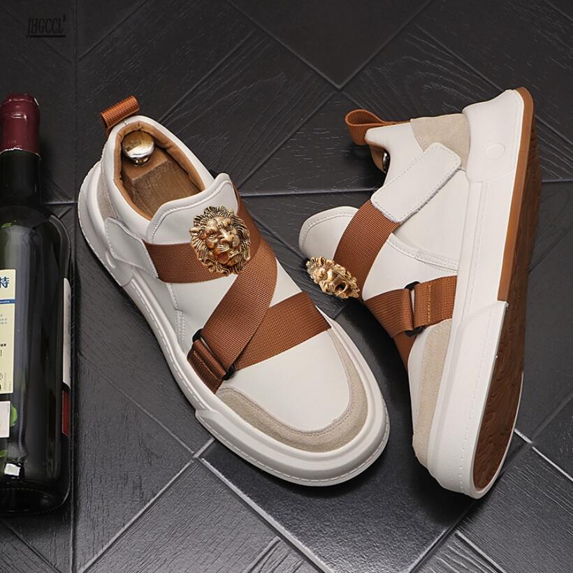 Novos tênis casuais esportivos de cano alto de luxo para homens sapatos de sola maciaZapatos Hombre b9