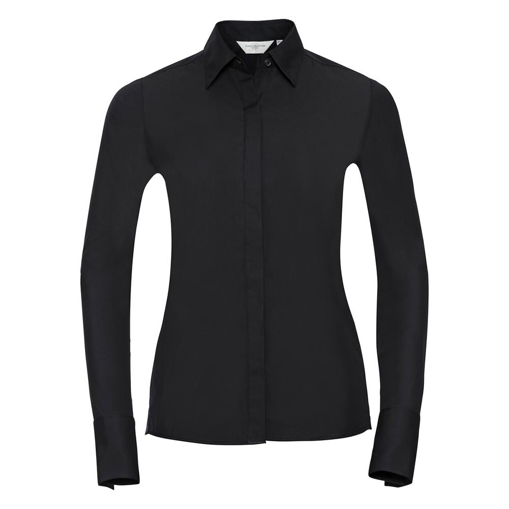Russell Collection Womens/Ladies Ultimate Stretch Slim Long-Sleeved Shirt