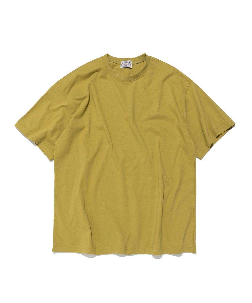 Wogseuaenko Layered Washed Short Sleeve T-Shirt (Mustard)