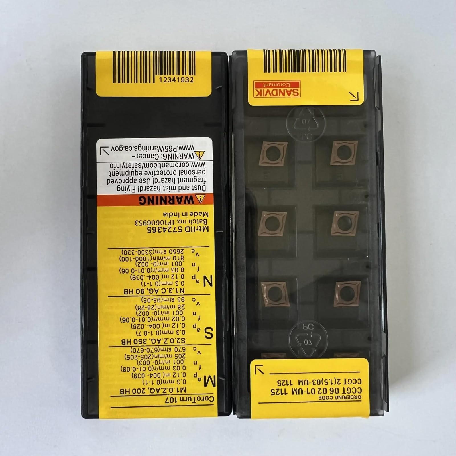 

Original Sandvik / CCGT060201-UM 1125 / CNC lathe carbide blade 10 PCS