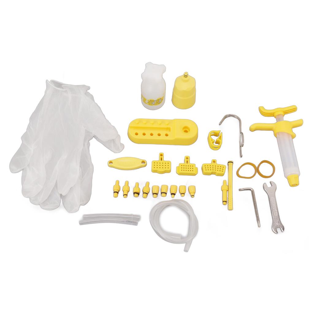 Bike Brake Bleed Kit Hydraulic Multi Connectors Universal Disc Brake Bleeding Tools for Mountain Bicycles