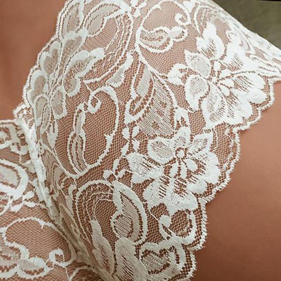 Panties Low Waist Plus Size Lace Embroidery See-through Ruffles Sexy Briefs