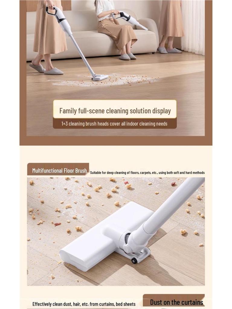 Chigo Handstaubsauger und Wischmopp kabellos: Starke Saugkraft für Tierhaare und Bodenreinigung