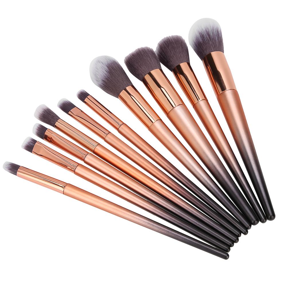 10pcs Makeup Brushes Set Face Blush Powder Eyeshadow Lip Brush Buty Tool
