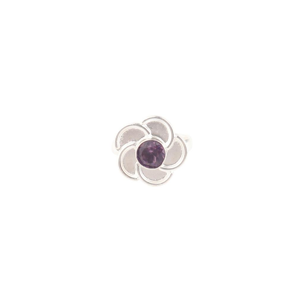 Natural Amethyst Gemstone Ring 925 Sterling Silver Handmade Jewelry Gift For Her RR-51-2