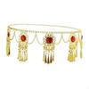 Bohemian Tassel Waist Chain - Fashionable Metal Belt for Decor