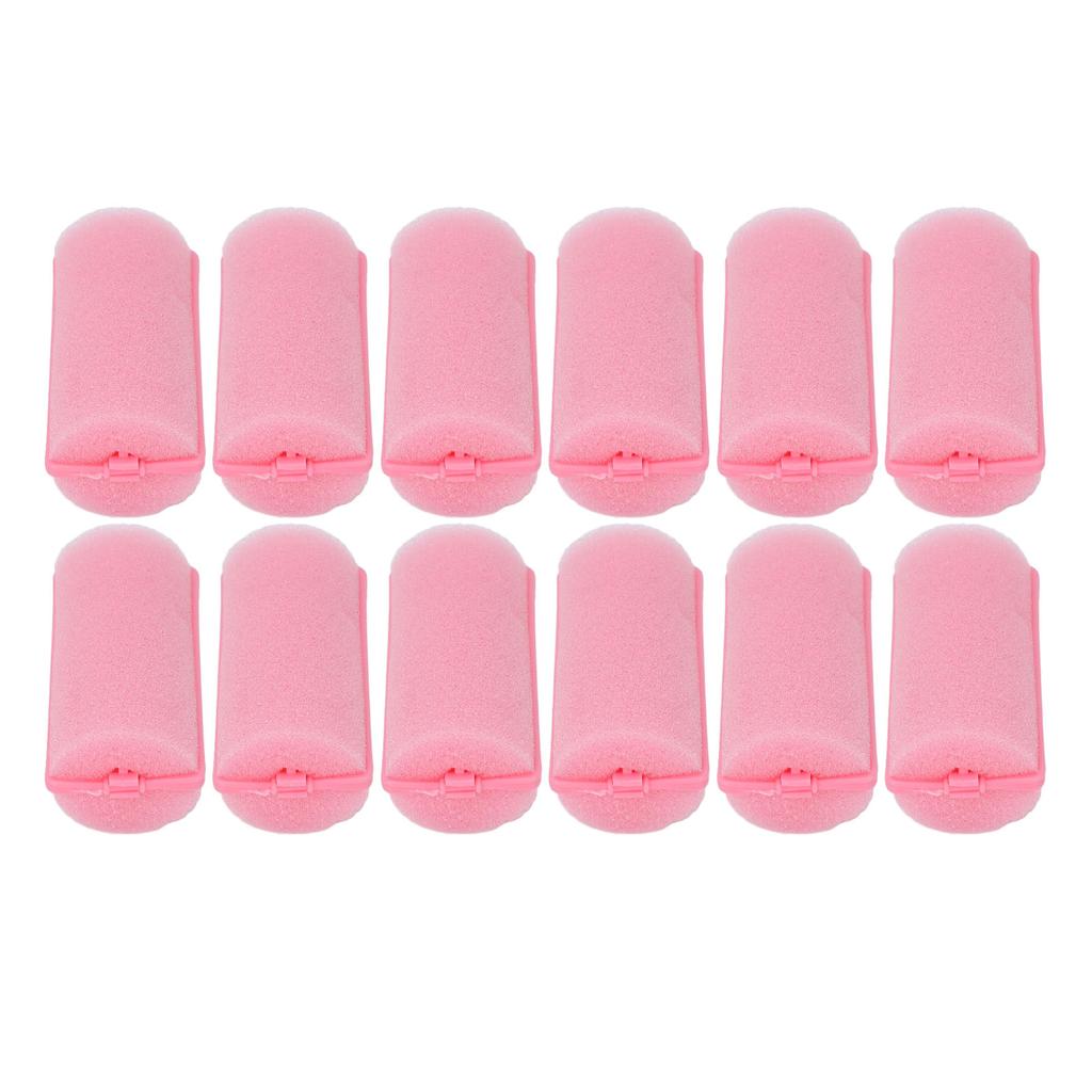 12pcs Foam Sponge Hair Roller Professional Home Salon Portable Soft Hair Curler Styling Tool