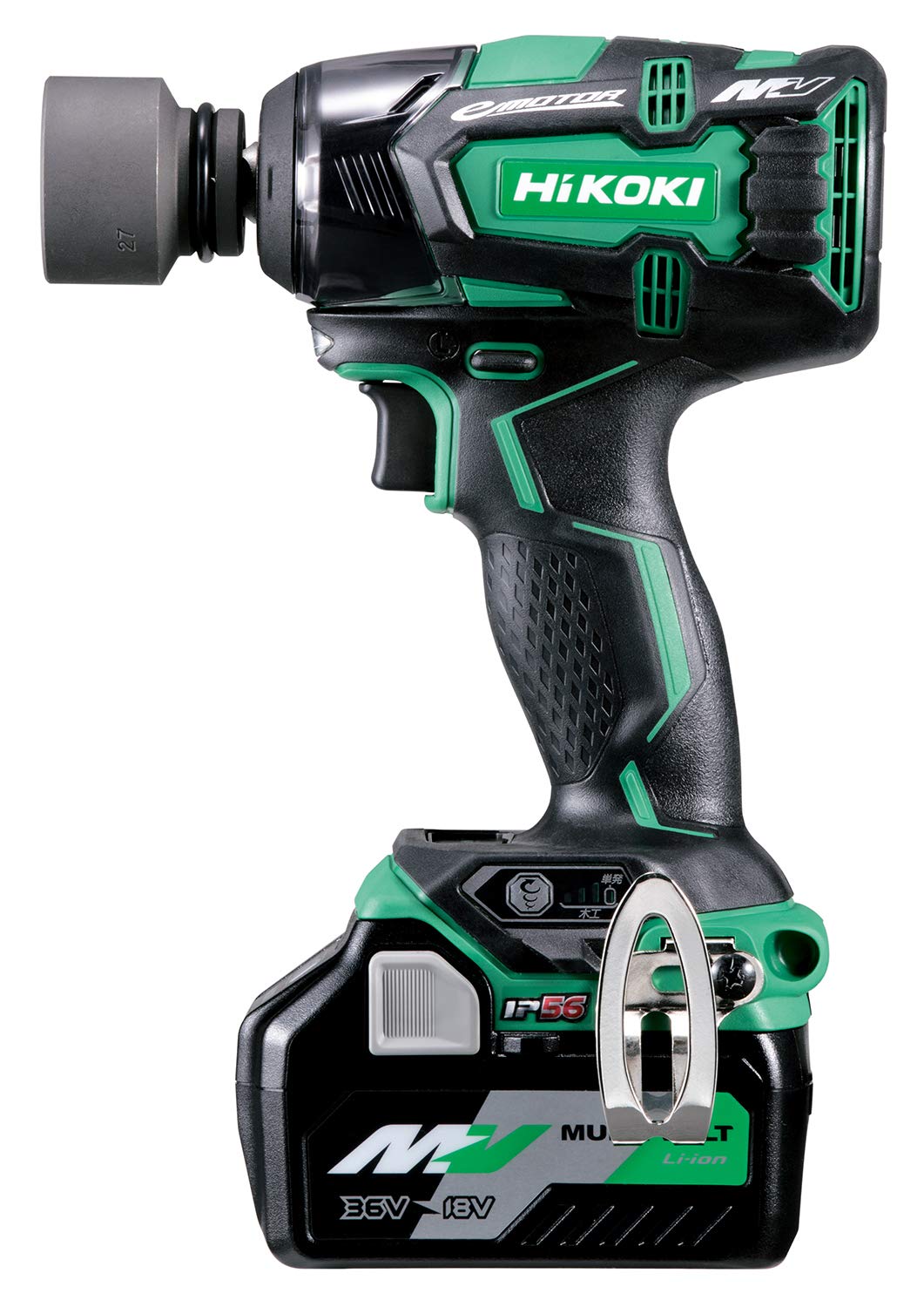 

Акумуляторні літієво-іонні батареї HiKOKI Cordless Impact Wrench 36V із швидким зарядним пристроєм Multi-Volt (2) WR36DC(2XP)