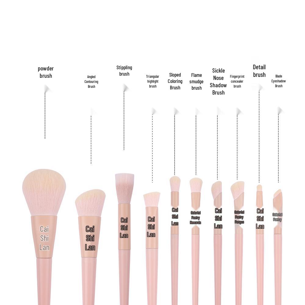26-Piece Professional Pink Makeup Brush Set: Powder, Eyeshadow & Detail Brushes