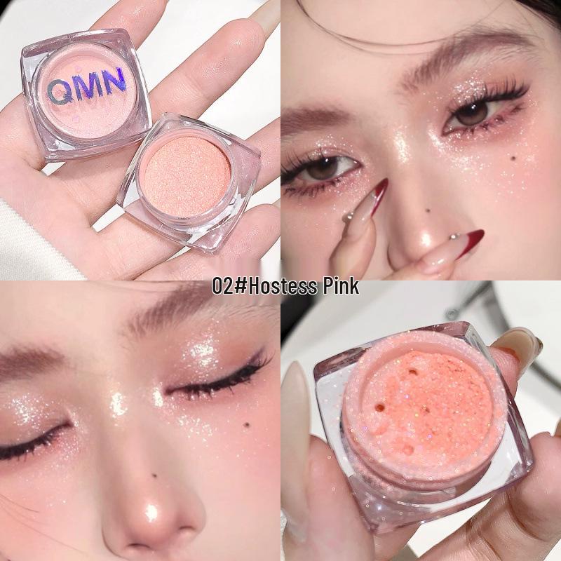 

White Moonlight Dreamy Highlighter: Pearlescent Shimmer Powder for Brightening and Contouring. 0.8g