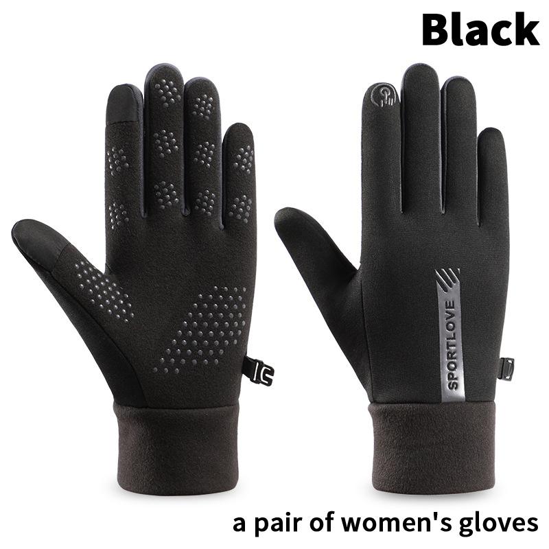 Rękawiczki zimowe męskie damskie rowerowe antypoślizgowe termiczne polarowe odporne na zimno wiatroodporne wodoodporne ciepłe outdoorowe do biegania narciarskie mitenki