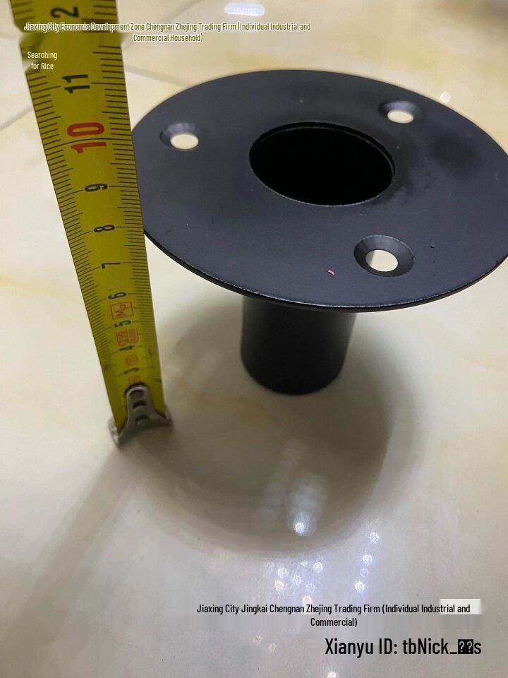 Iron Three-Hole Speaker Base, 10cm Diameter, 8cm Height, Metal Tray Speaker Accessory