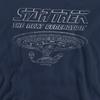 STAR TREK Unisex Adult The Next Generation Enterprise Sweatshirt