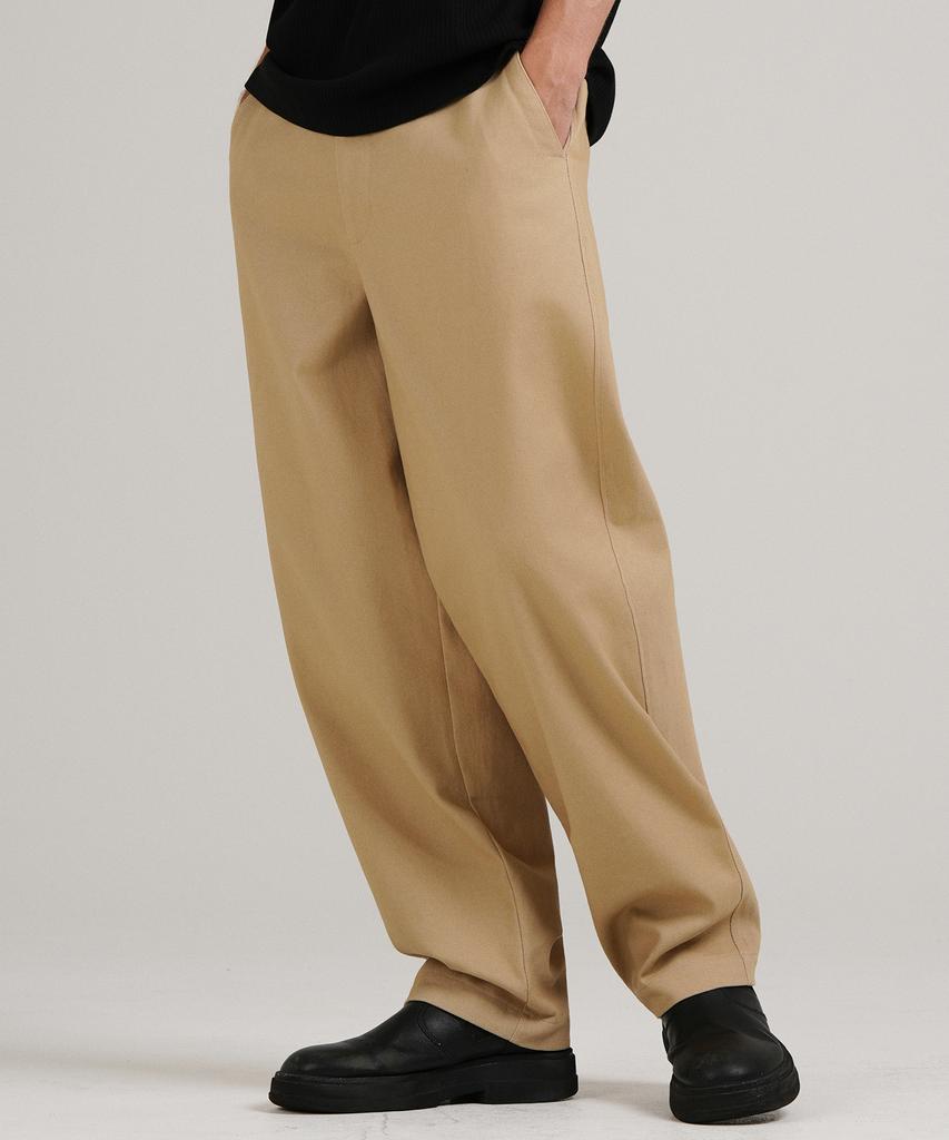 LXT Wide High-Density Cotton Chino Pants [Beige]