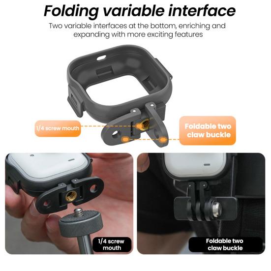 Action Camera Frame Horizontal Vertical Modes Tailor-Made Action Camera Mount for Insta360 GO Ultra Shoot Accessories