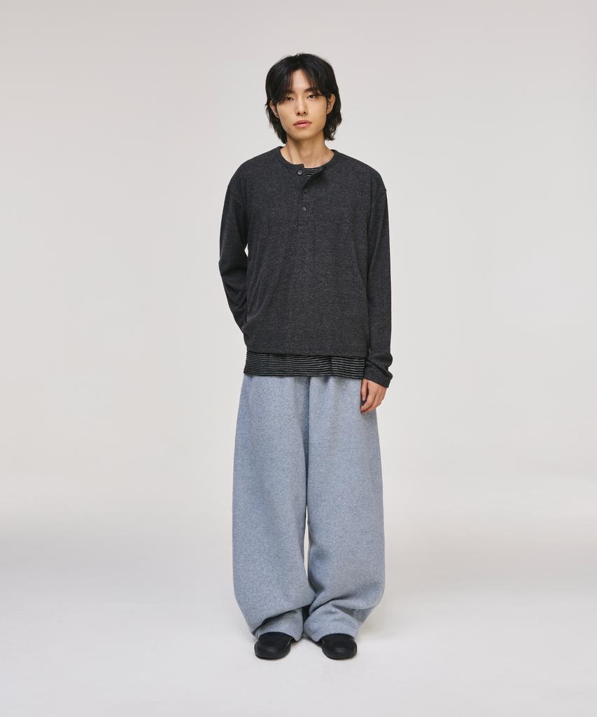 SIGNATURE Wide Polar Fleece Training Pants [Gray]