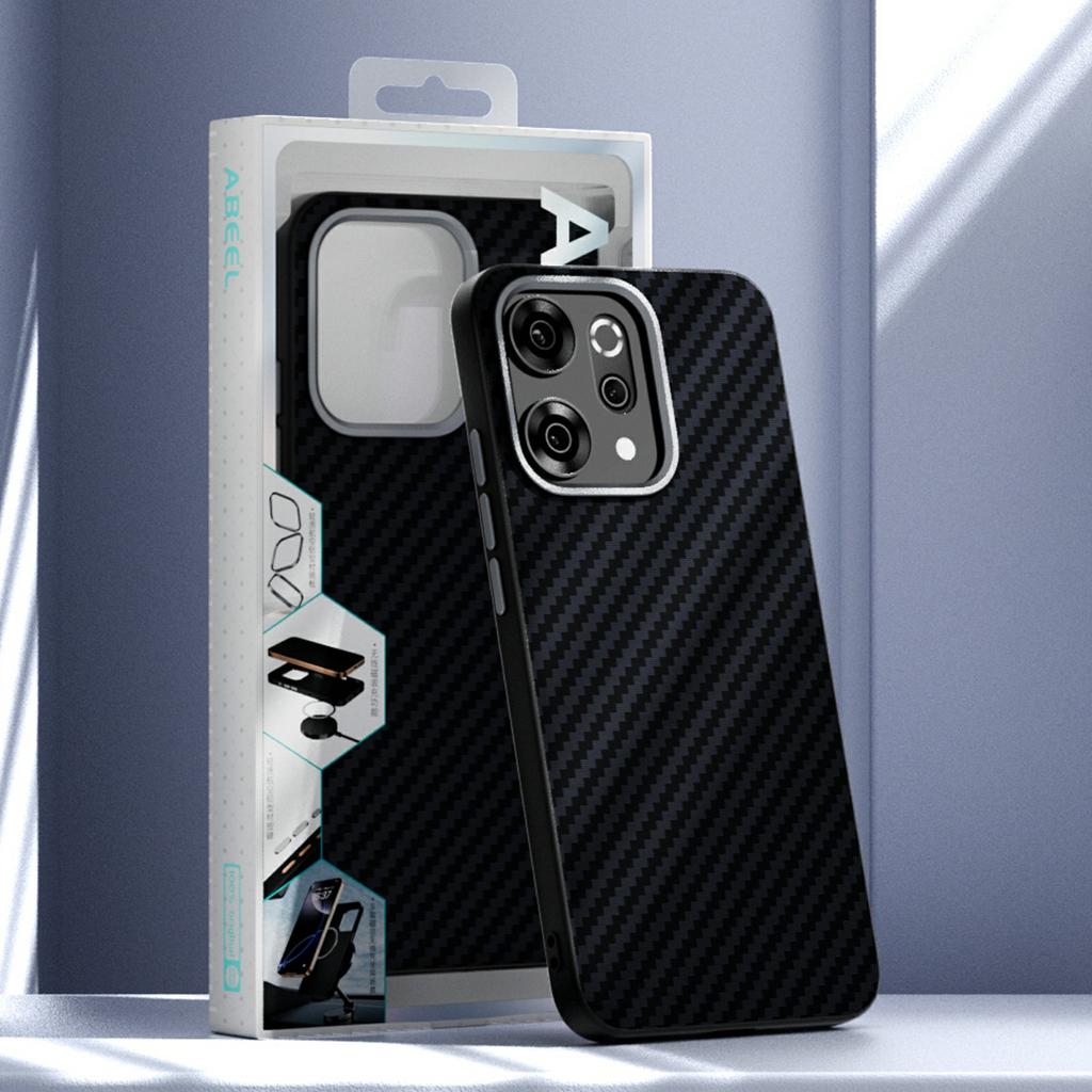 ABEEL For Oppo Reno14 5G (Global) Magnetic Case Carbon Fiber Texture Back Cover