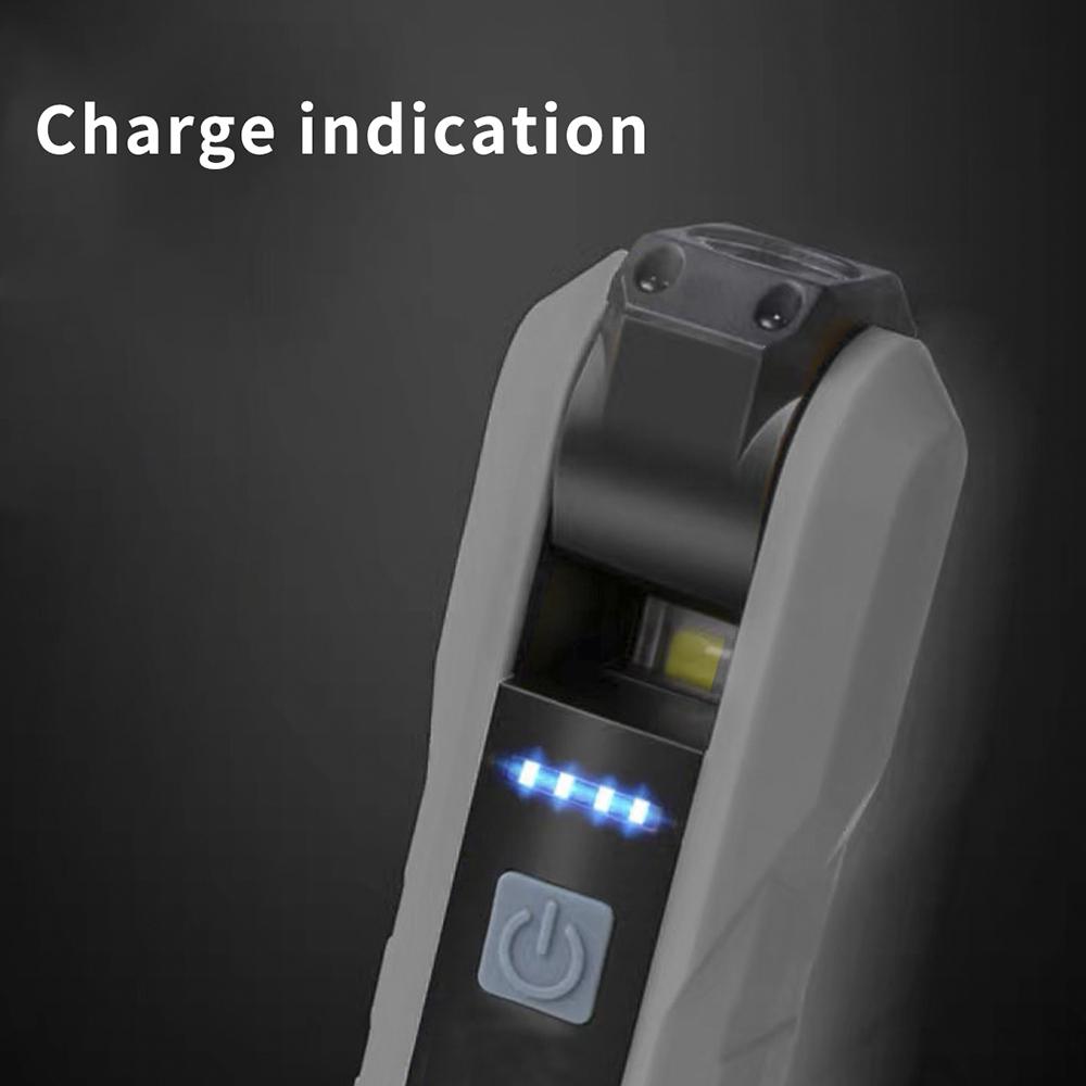 Portable Foldable USB Work Light 4 Mode COB Flashlight Rechargeable Magnetic LED Torch Flexible for