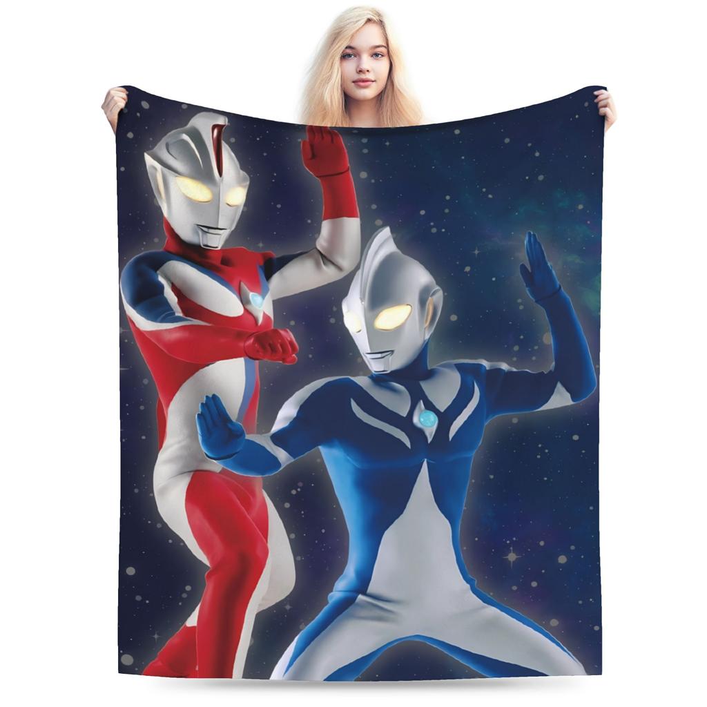 ULTRAMAN Plush Blanket Children Flannel Throw Blanket For Couch Chair Soft Design Quality Bedspread Gift