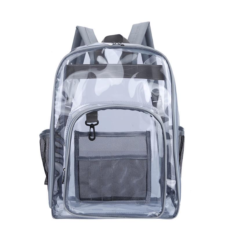 Large Capacity Transparent PVC Backpack for Students