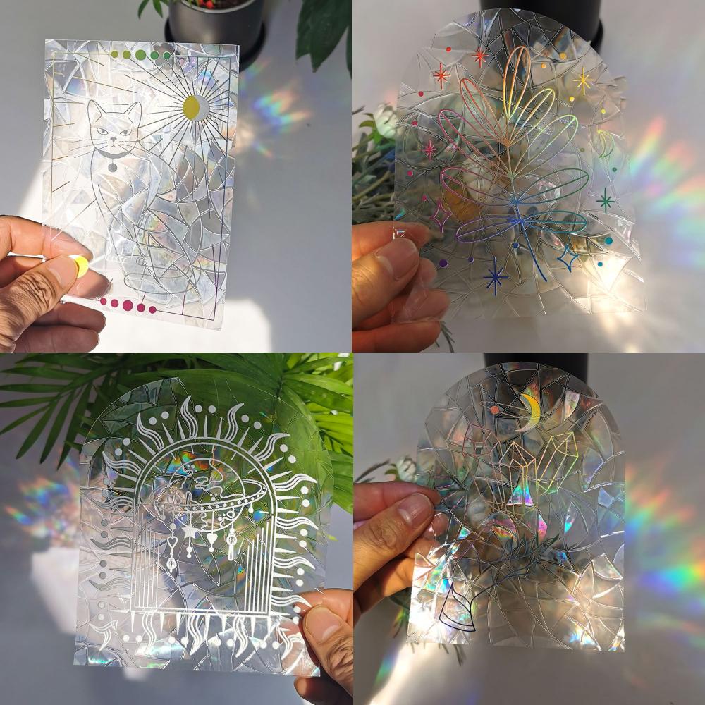 

Sun Catcher Wall Stickers 3D Rainbow Window Mirror Sticker Bedroom Decoration Window Decal for Home Decor Rainbow Prisms Maker