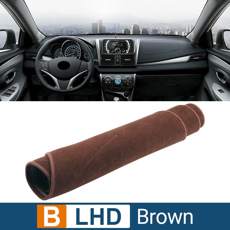 Car Dashboard Cover Avoid Light Sun Shade Case Pad Anti-UV Carpets Non-Slip Mats For Toyota Vios 2014 2015 2016 2017