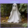 Scultura Fantasma Bianco Carino per Giardino Deliziosa Resina Decorazione da Esterno Per Celebrazioni Halloween