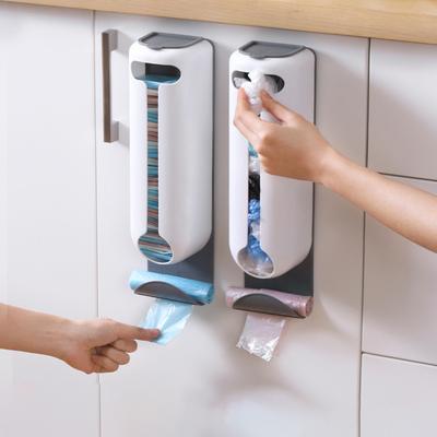 Hållare för matkassar till köket Väggmonterad Organizer för plastpåsar Kök Plast Matkasse Dispenser Sparare för gamla påsar Till väggen