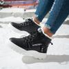 Female Height Increasing Boots, Children's Plus Size Fashionable Cotton Boots, Thick Soled Height Increasing Boots, Cold Resistant and Warm Snow Boots