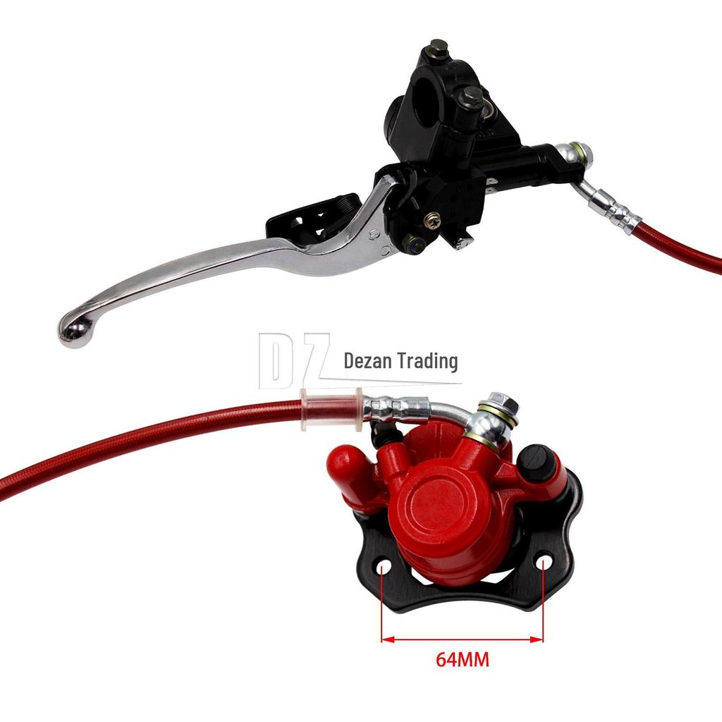 ATV Beach Buggy Brake Kit 50CC-125CC: Hand Rear Brake, Upper/Lower Pump, Disc Assembly, Brake Pads