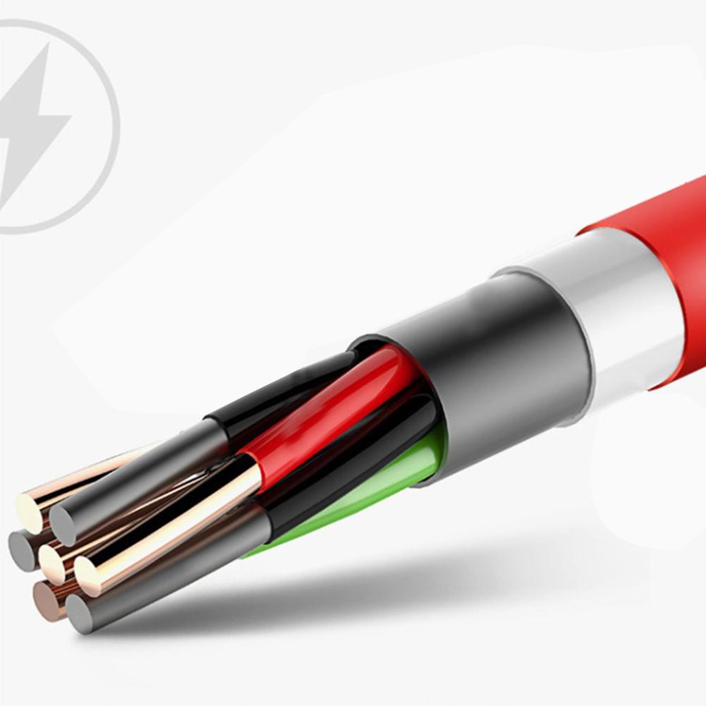 Data  Line Copper One-to-three Multi-function Telescopic Fast Charging Data Cable