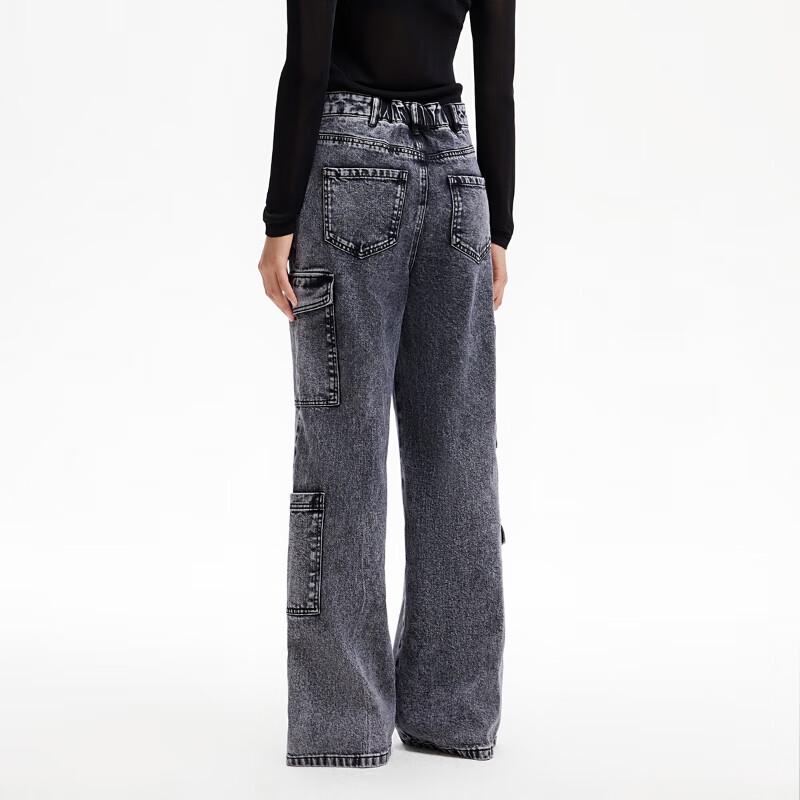 VEROMODA Women's 2025 Spring Multi-Pocket Cargo Jeans