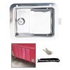 Truck Tool Box Latches Replacement StainlessSteel Toolbox Paddles Lock Handle with Key for Truck, Trailer
