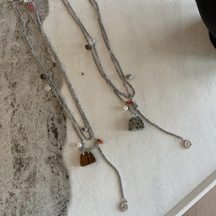 Small Bag Pendant Necklace Chain Necklace Small Bag Neck Jewelry Titanium Steel Texture for Women Who Love Details