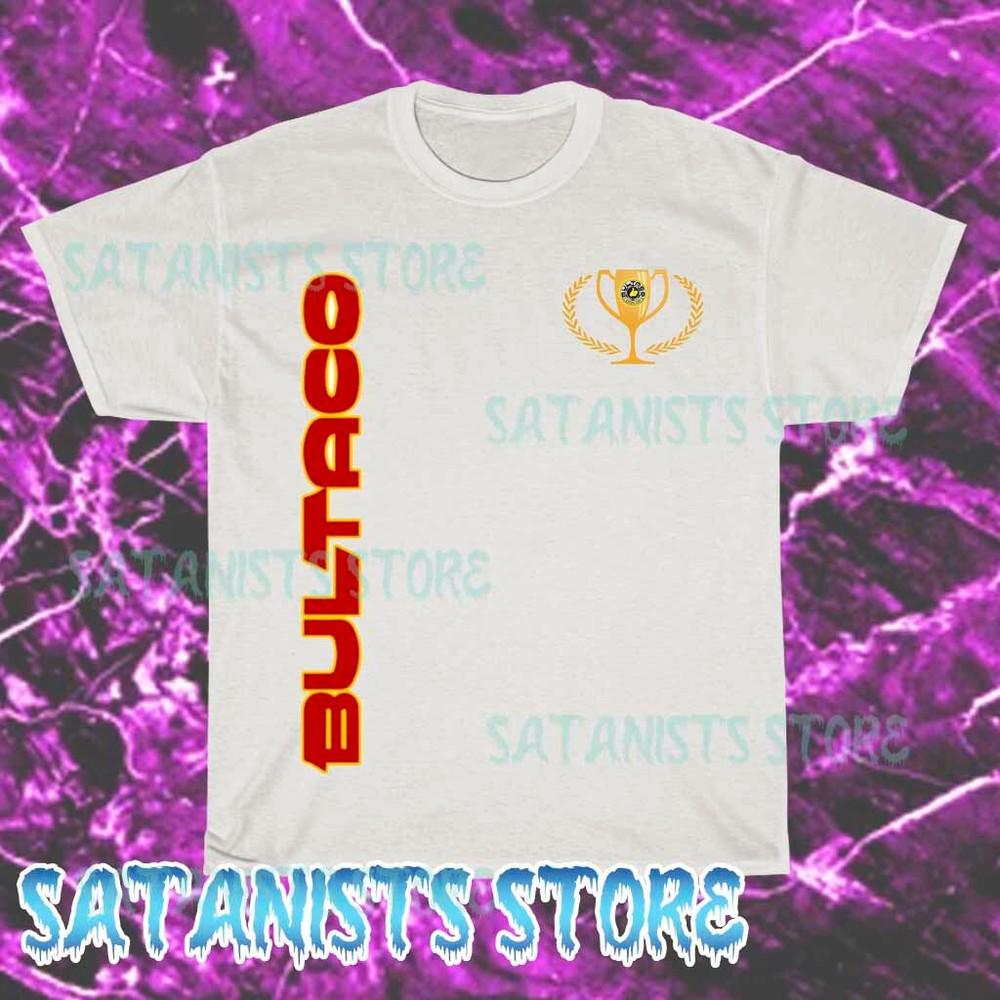 

New Bultaco Bull Motocross Men s White T-shirt Funny Size S to 5XL XL