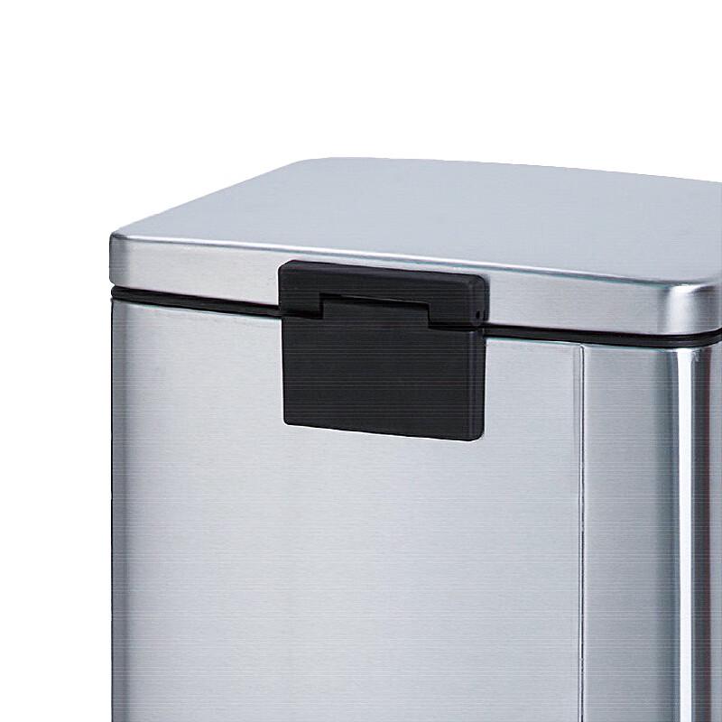 Haisidick Stainless Steel Foot Pedal Classification Waste Bin