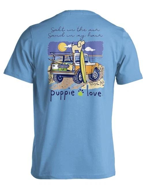 New PUPPIE LOVE SALT in the Air Sand in my Hair PUP T-Shirt 2XL