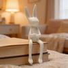 Bunny Statue Modern Sitting Bunny Figurine Easter Rabbit Sculpture for Home Living Room Office Table Shelf TV Cabinet Decor