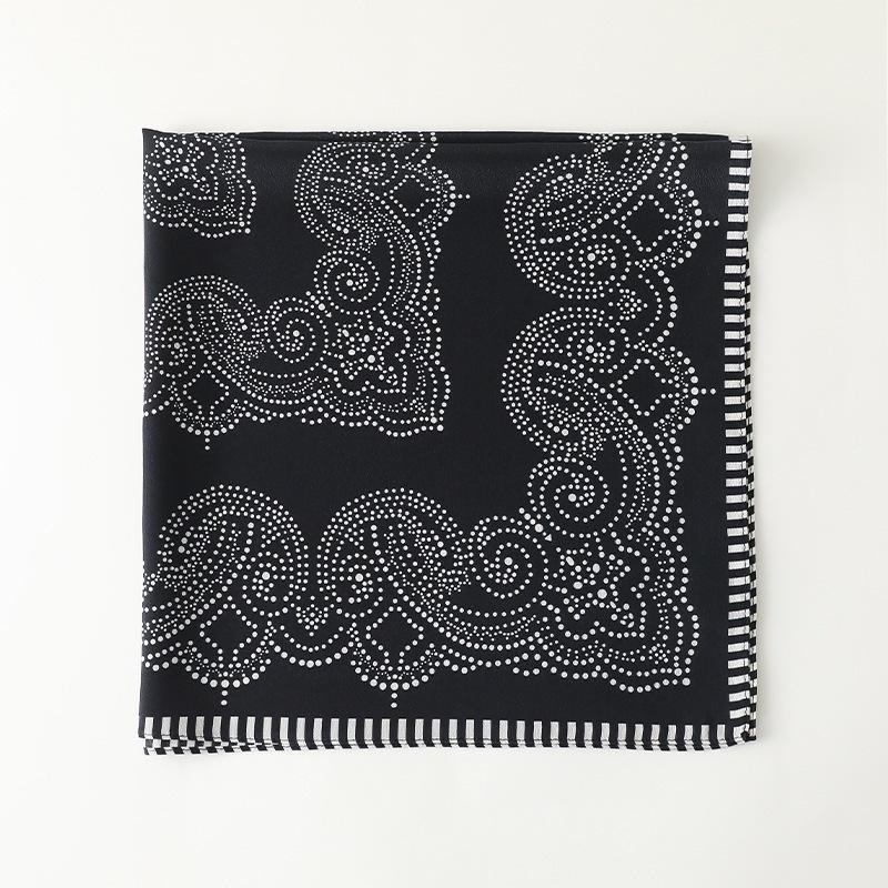 New Ya Silk Silk Scarf Neck Small Square Scarf Women's Sunscreen Scarf Tulle Scarf Neck Protection and Shawl Silk Scarf