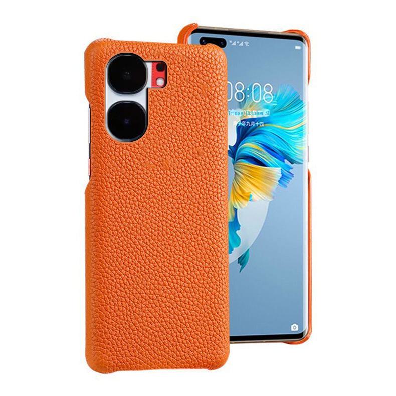 iQOO Neo9 & Neo9 Pro Genuine Leather Cowhide Lychee Pattern Half-Cover Case