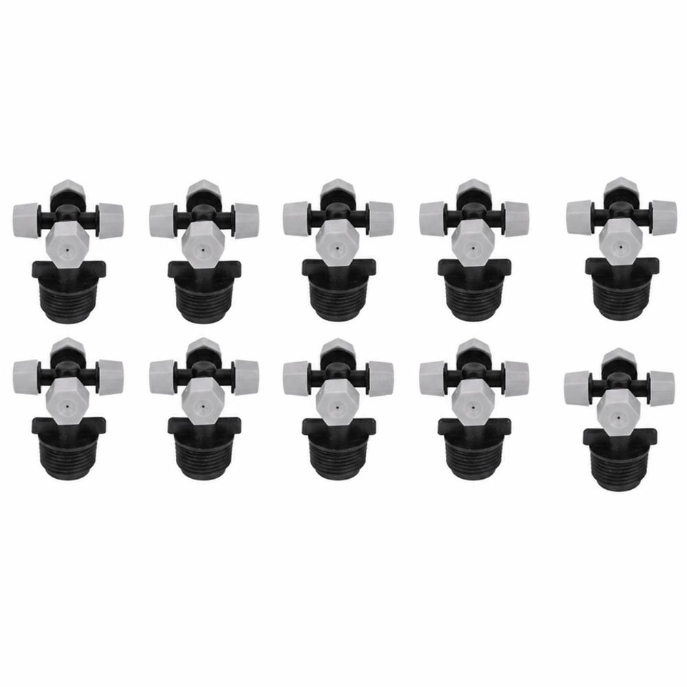 

10Pcs POM Micro Sprinkler 1/2 Male Thread Misting Sprinkler Greenhouse Humidification 1/2 Male Thread