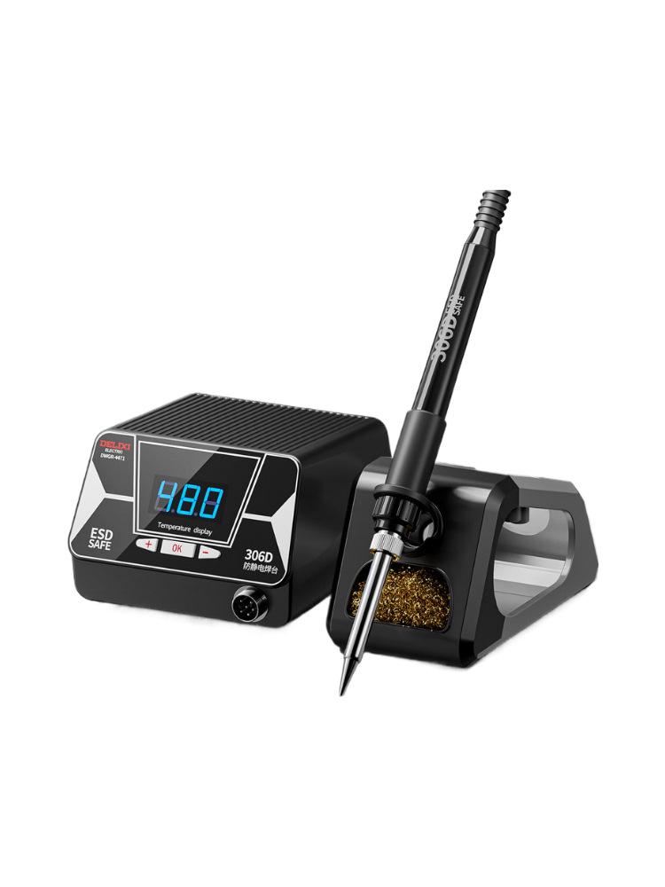 Delixi 306D High-Frequency Adjustable Temperature Soldering Station and Iron.