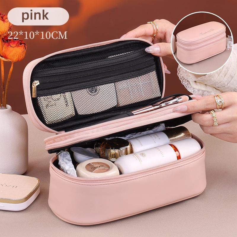 Women's Cosmetic Bag Makeup Bag Double Layer Large Capacity Luxury Cosmetics Organizer Travel Essentials Women Cosmetic Bag