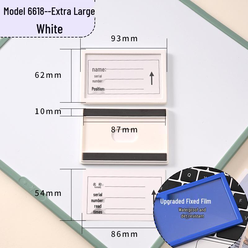 Magnetic Label Holder for Whiteboard & File Cabinets - Warehouse & Partition Name Sign Stickers