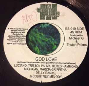 

7inch Record LUCIANO, TRISTAN PALMER, BERES HAMM - God Love ES010 Easy Star Recor 2000 Jamaica Reggae, Ska & Dub Used