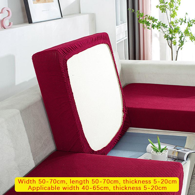 Elastischer Sofasitzbezug Dehnbarer 1-Sitzer Kissenüberzug Rutschfest Staub Sofa Couch Dicker Kissenbezug