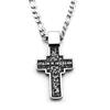Vintage Russische Orthodoxe Jesus Kreuz Anhänger Halskette für Damen Herren Edelstahl Kruzifix Taufe Hip Hop Kette Schmuck